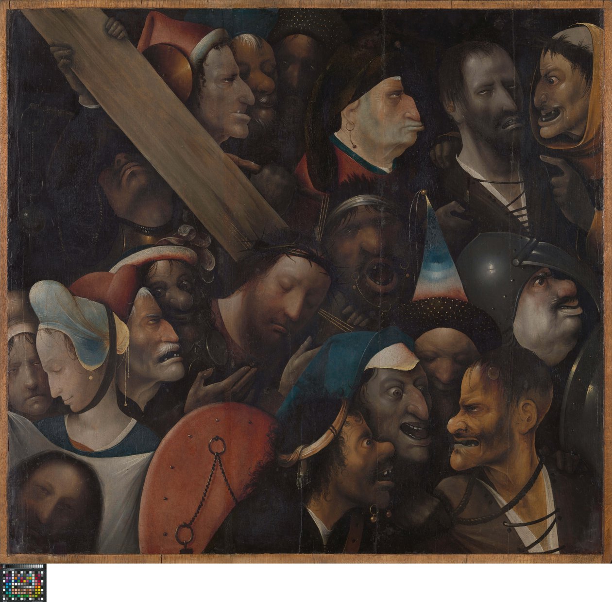 Christus draagt het kruis door Hieronymus Bosch