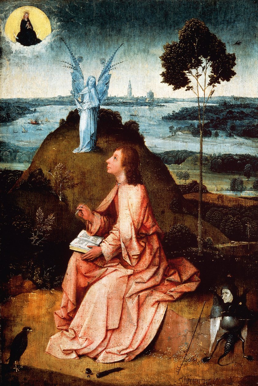 St. Johannes op Patmos door Hieronymus Bosch