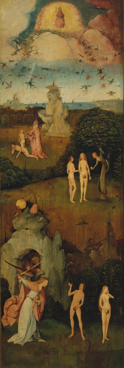 De Hooimijt Drieluik Linker paneel, ca. 1516 door Hieronymus Bosch
