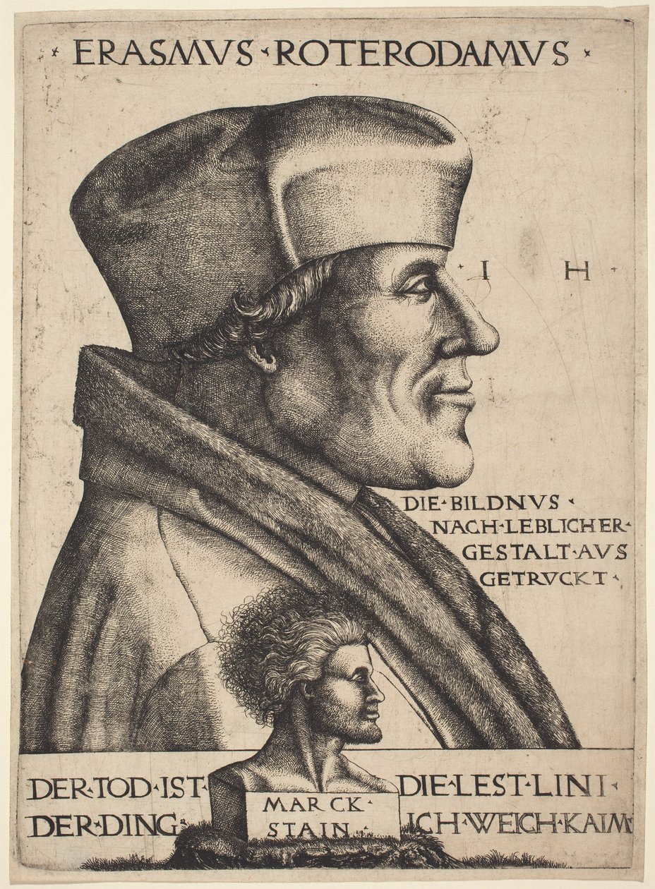 Erasmus van Rotterdam door Hieronymus Hopfer