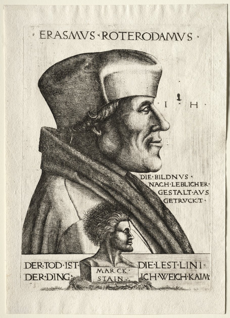 Erasmus van Rotterdam door Hieronymus Hopfer