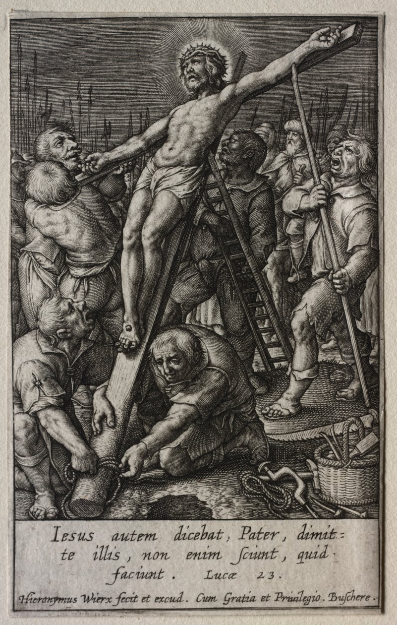 De Passie: De Kruisiging door Hieronymus Wierix