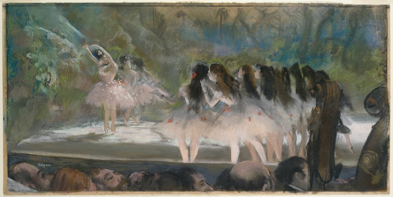 Ballet in de Parijse Opéra door Hilaire Germain Edgar Degas