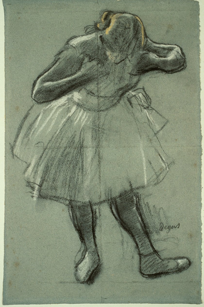 Danser Buigt Voorover door Hilaire Germain Edgar Degas