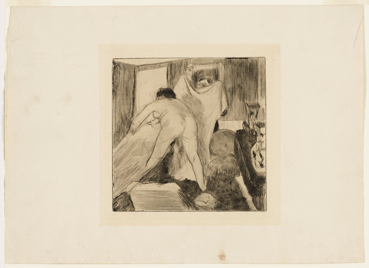 Het bad verlaten door Hilaire Germain Edgar Degas