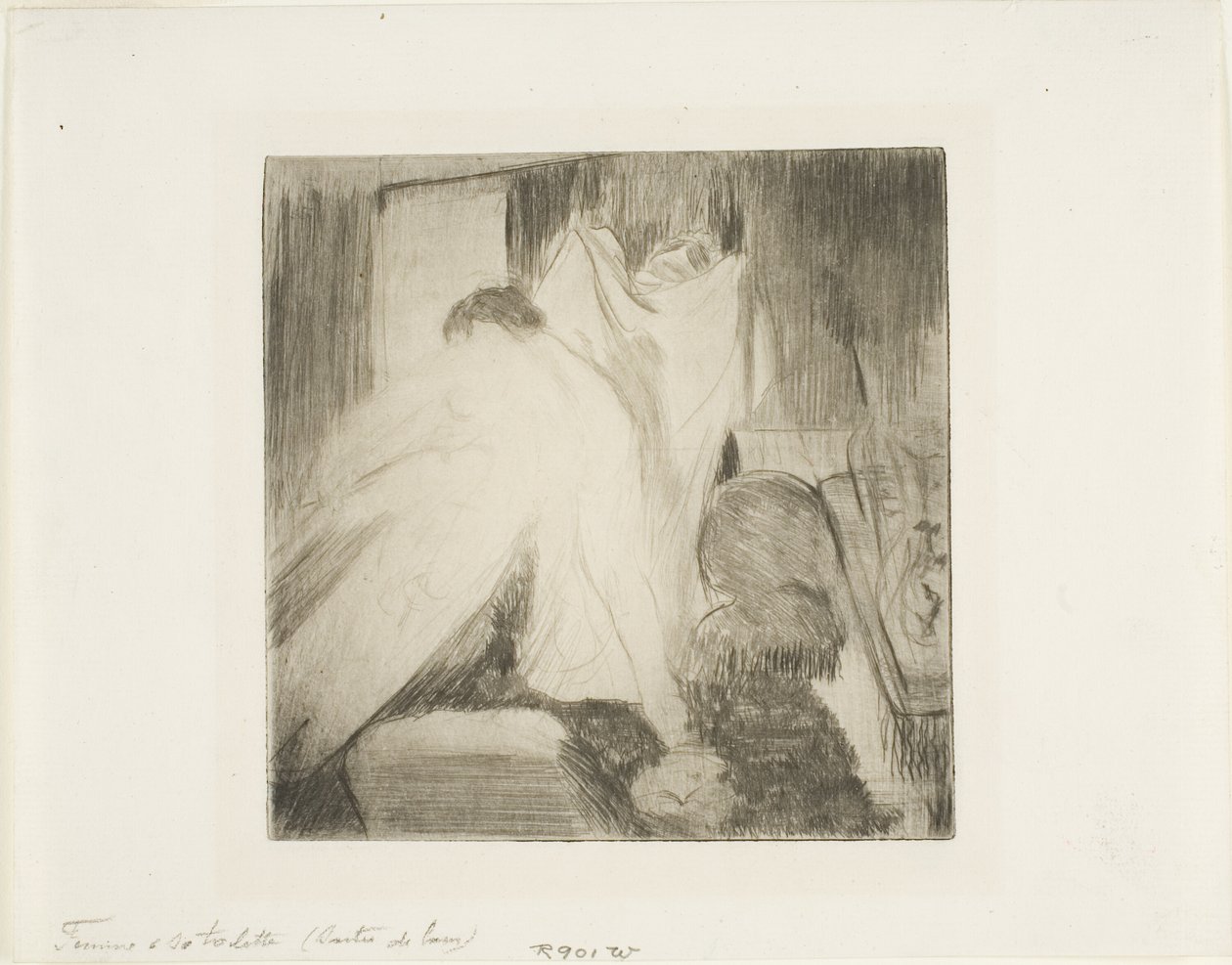 Het bad verlaten door Hilaire Germain Edgar Degas