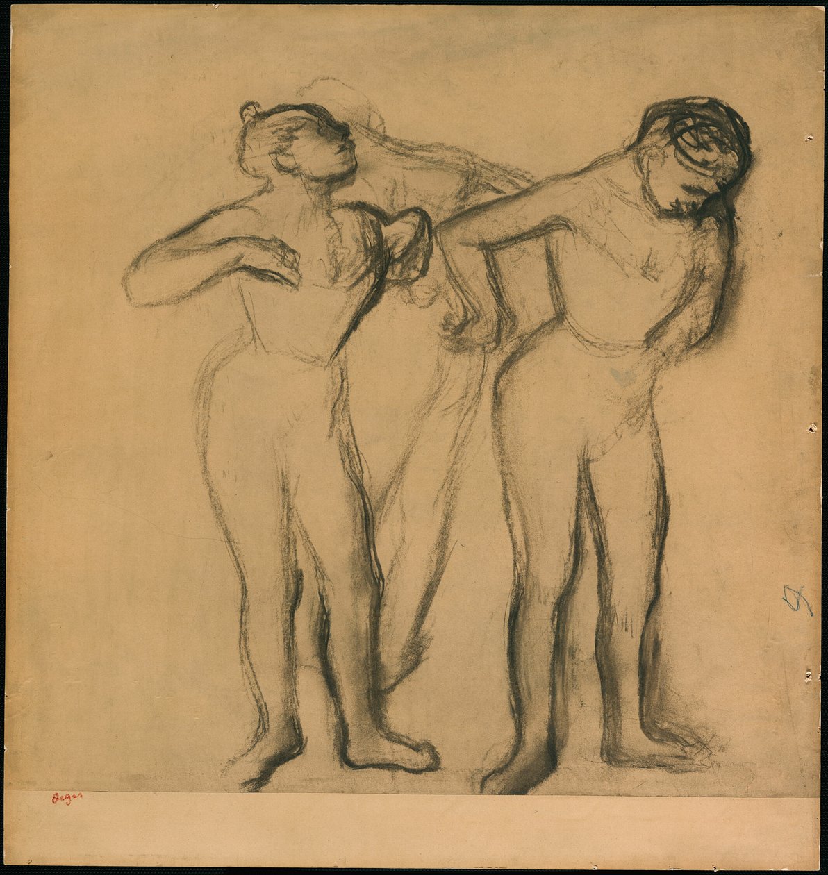 Drie dansers door Hilaire Germain Edgar Degas