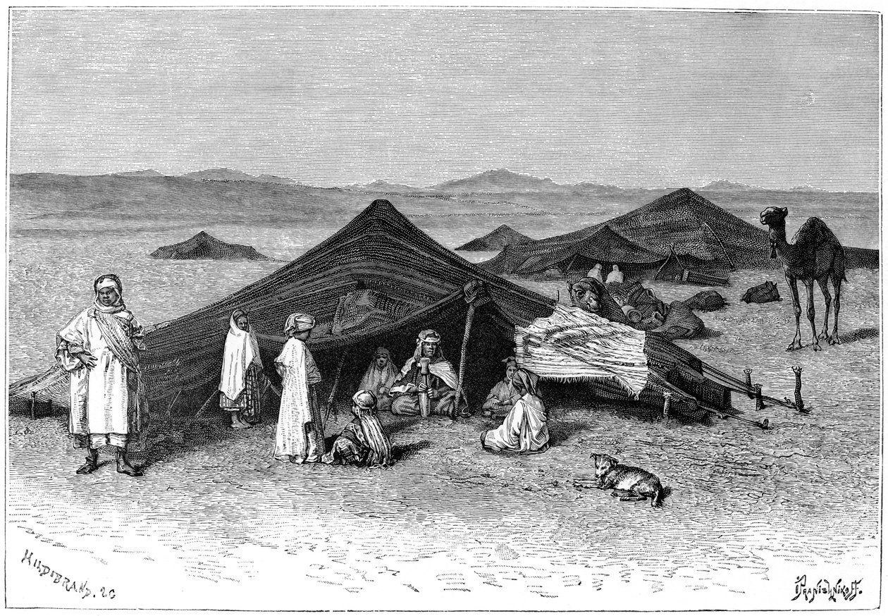 Nomadenkamp, Sahara door Hildibrand