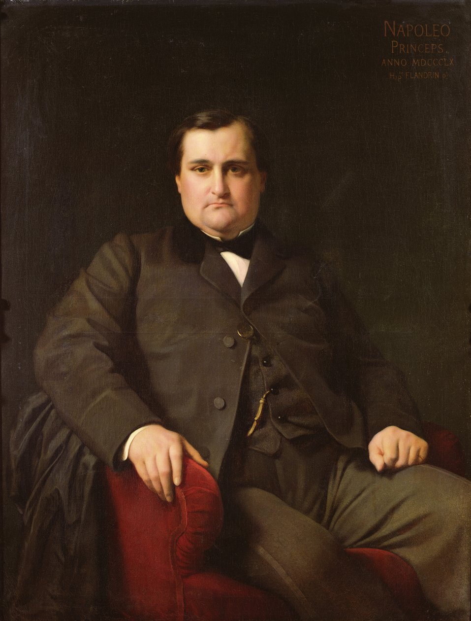 Portret van Joseph Charles Bonaparte, Prins Napoleon (1822-1891), 1863 door Hippolyte Flandrin