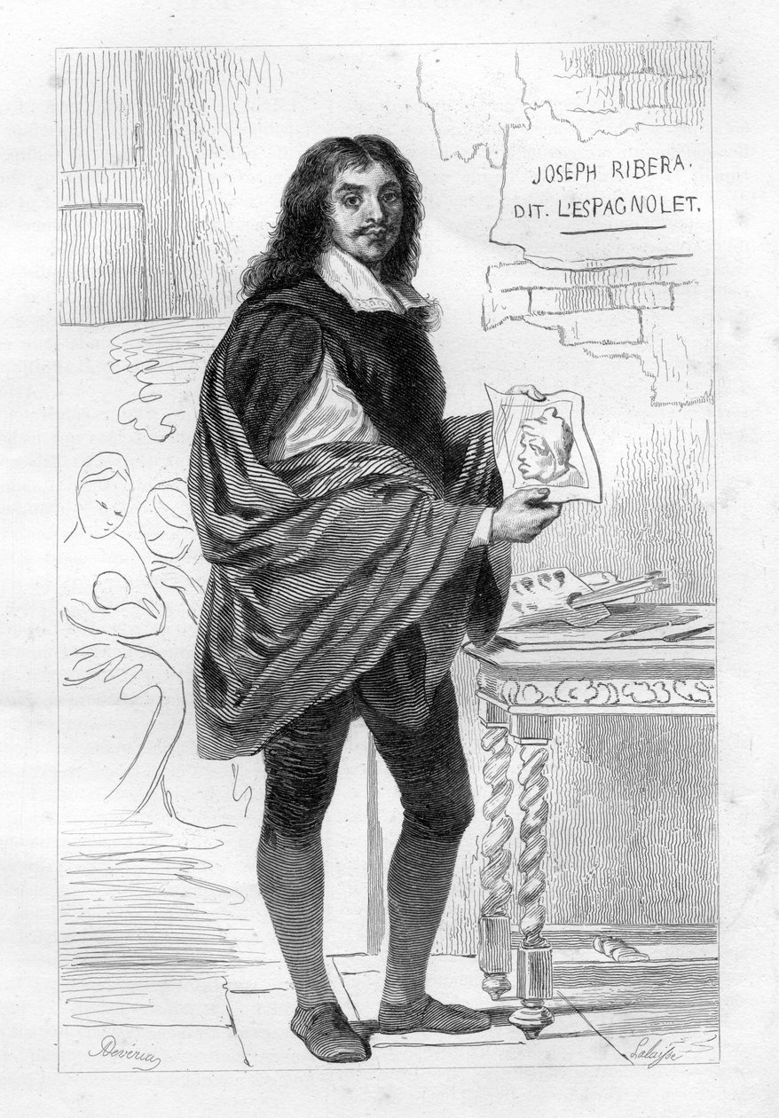 José de Ribera door Hippolyte Lalaise Devéria