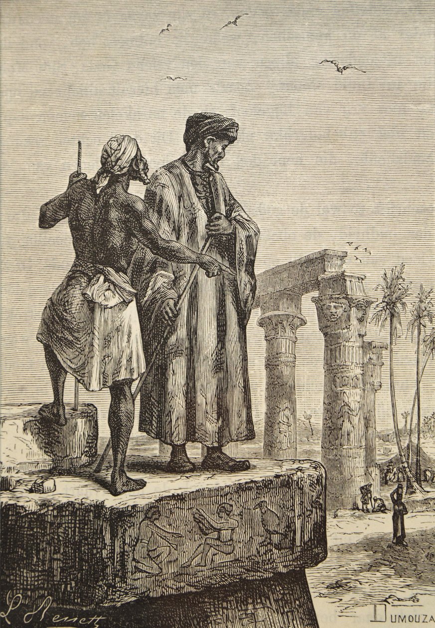 Ibn Battuta in Egypte door Hippolyte Leon Benett