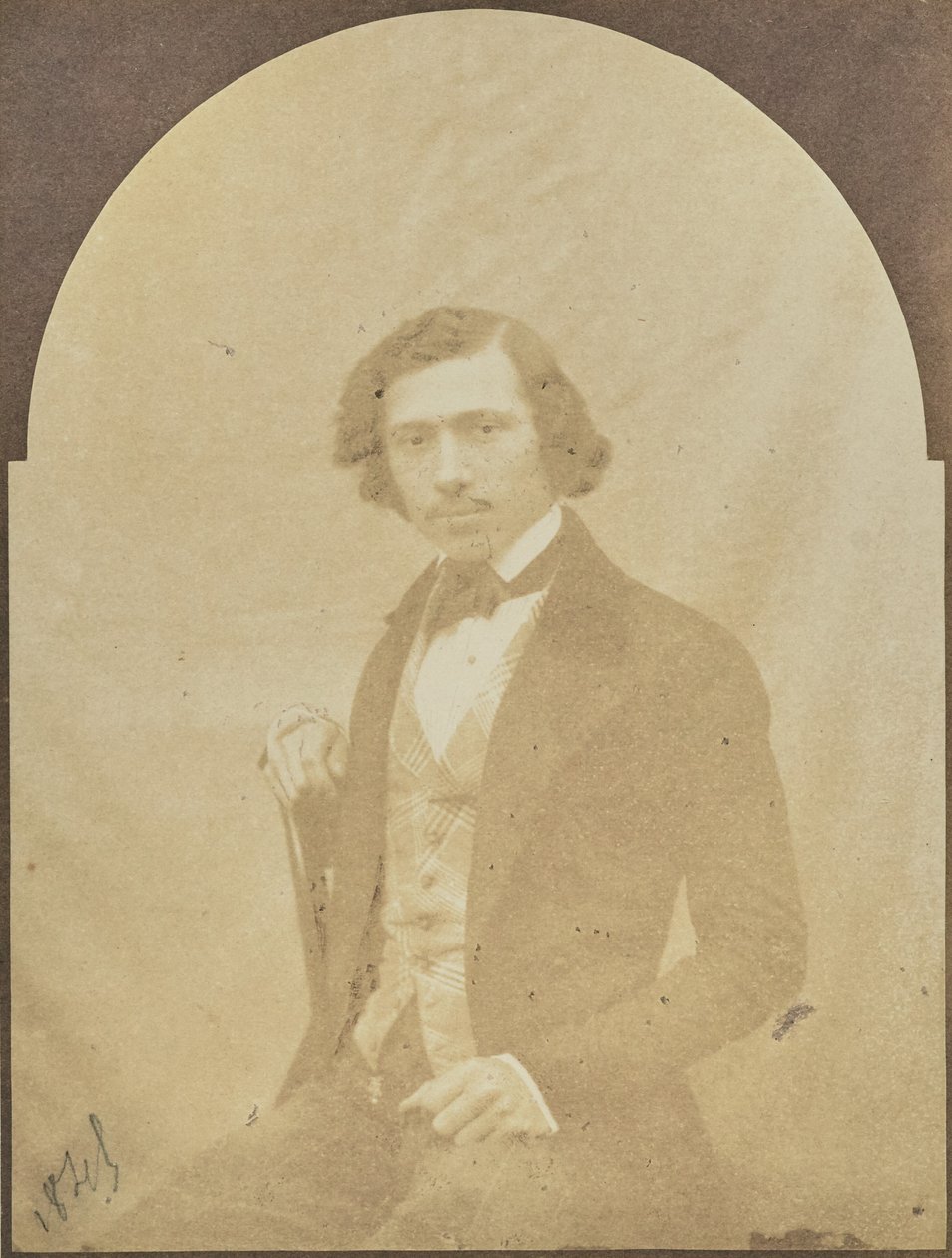[Portret van een zittende man[ door Hippolyte Bayard