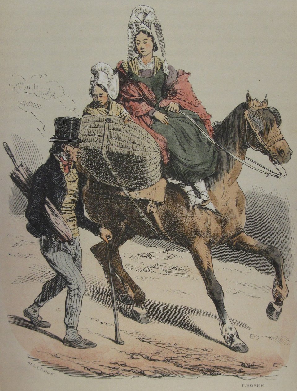 Normandië Jules Janin illustratie 161 door Hippolyte Bellange