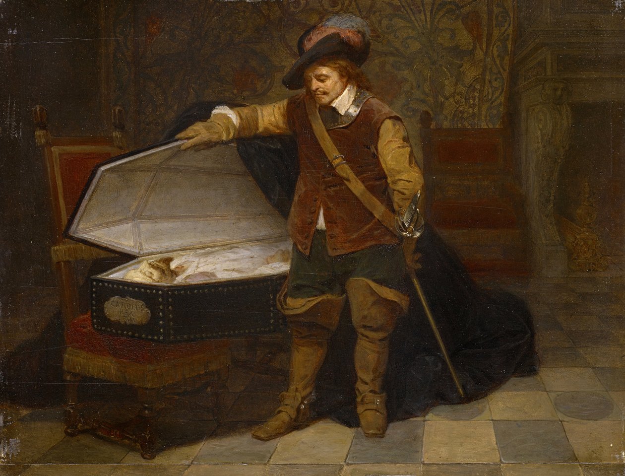 Cromwell en Karel I, na 1831 door Hippolyte Delaroche