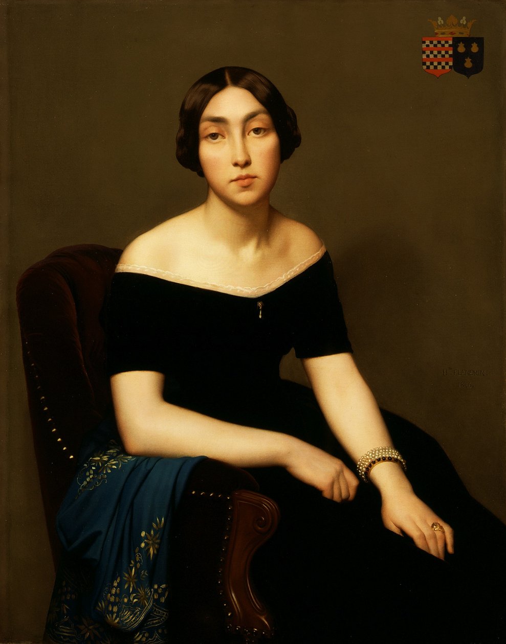 Mevrouw Louis Antoine de Cambourg door Hippolyte Flandrin