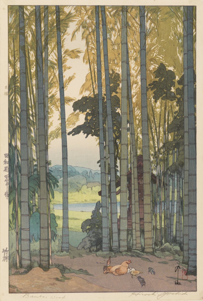 Bamboebos door Hiroshi Yoshida