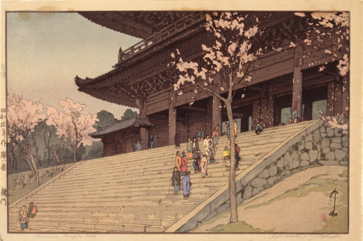 Chionin Tempelpoort door Hiroshi Yoshida