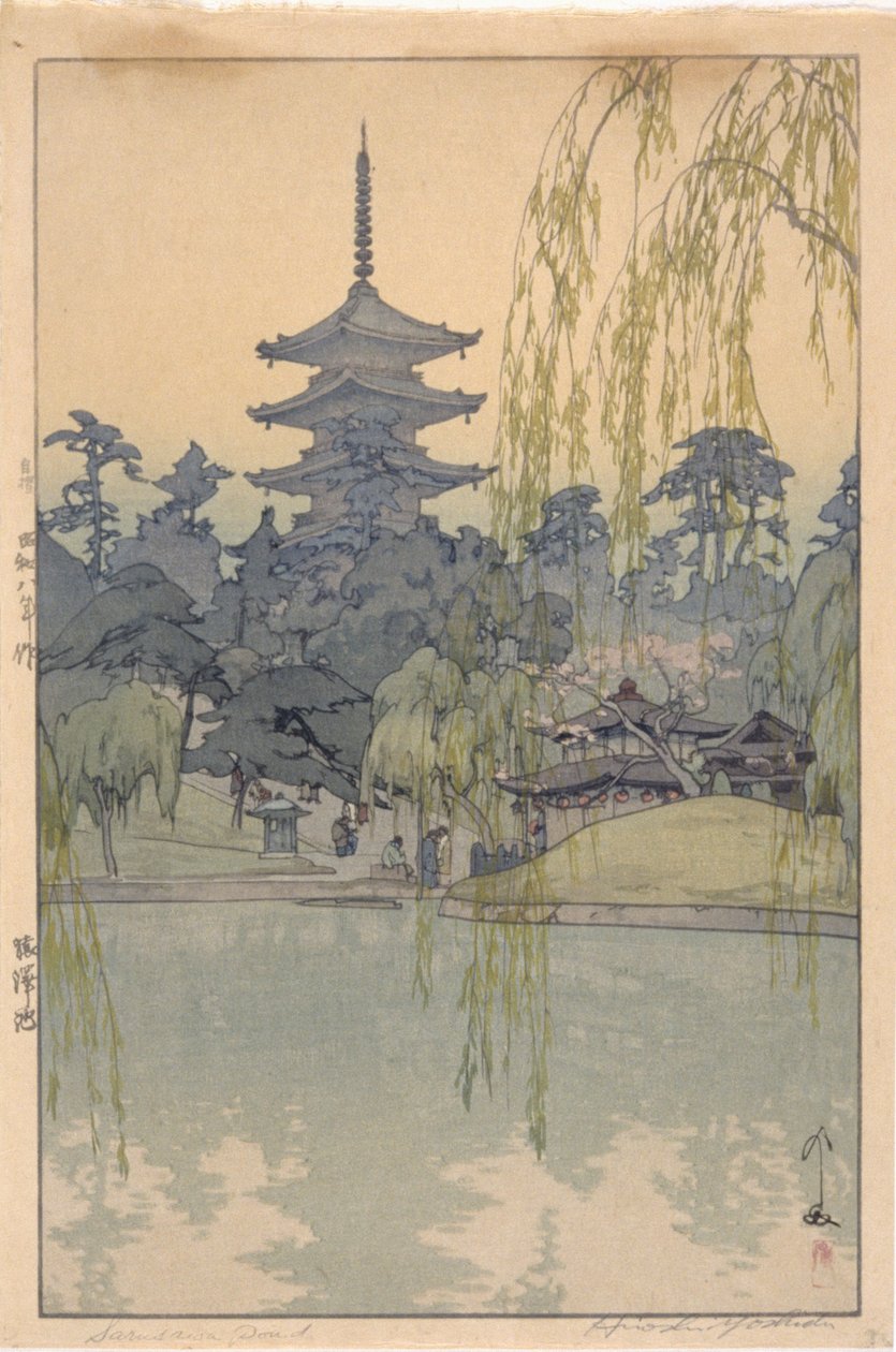 Sarusawa Vijver door Hiroshi Yoshida