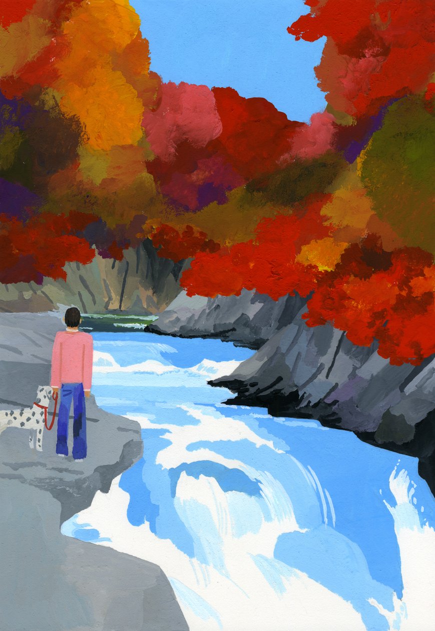 Herfstbladeren en Rivieren door Hiroyuki Izutsu