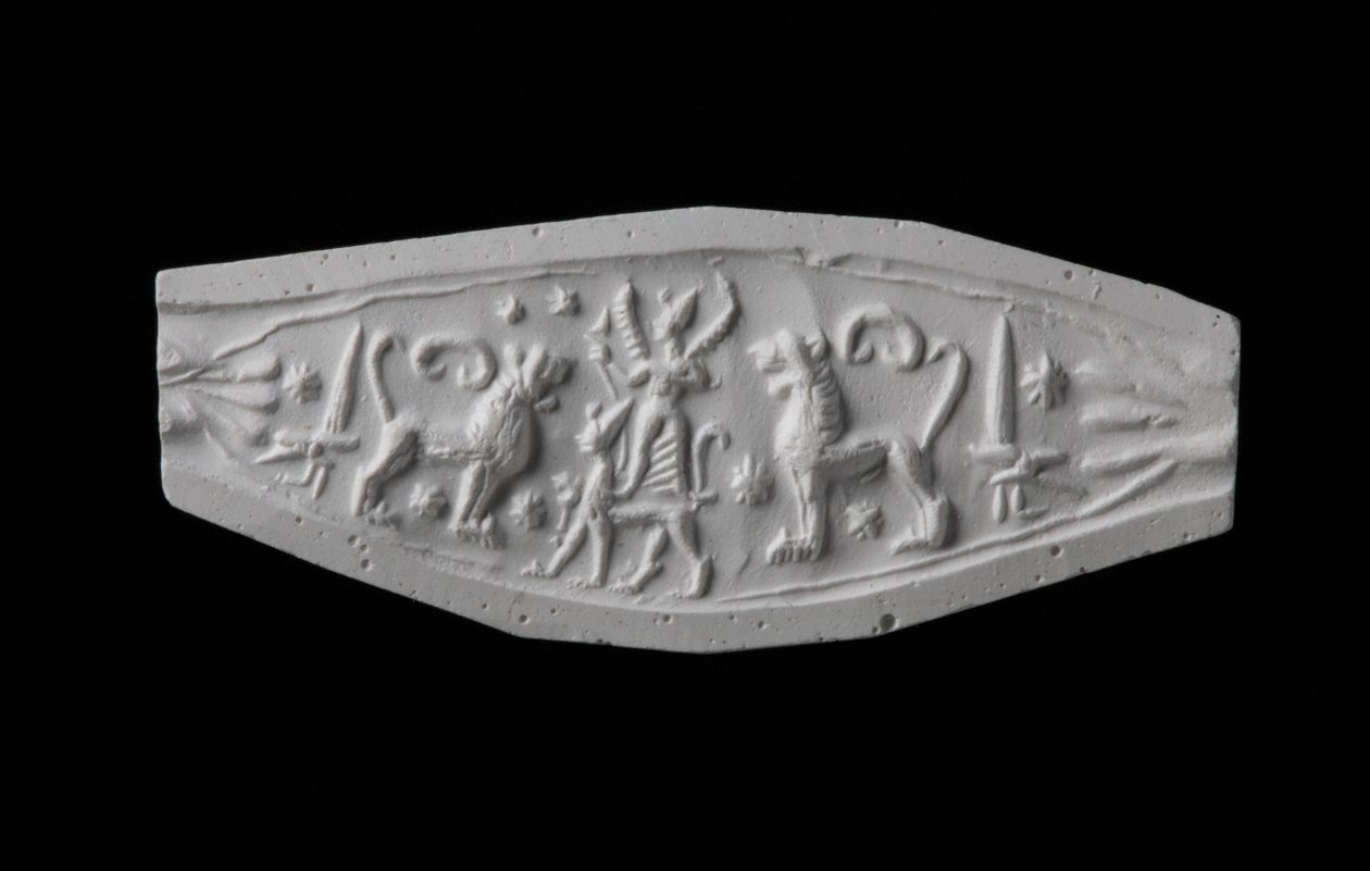 Hettitische ringafdruk (gips) door Hittite