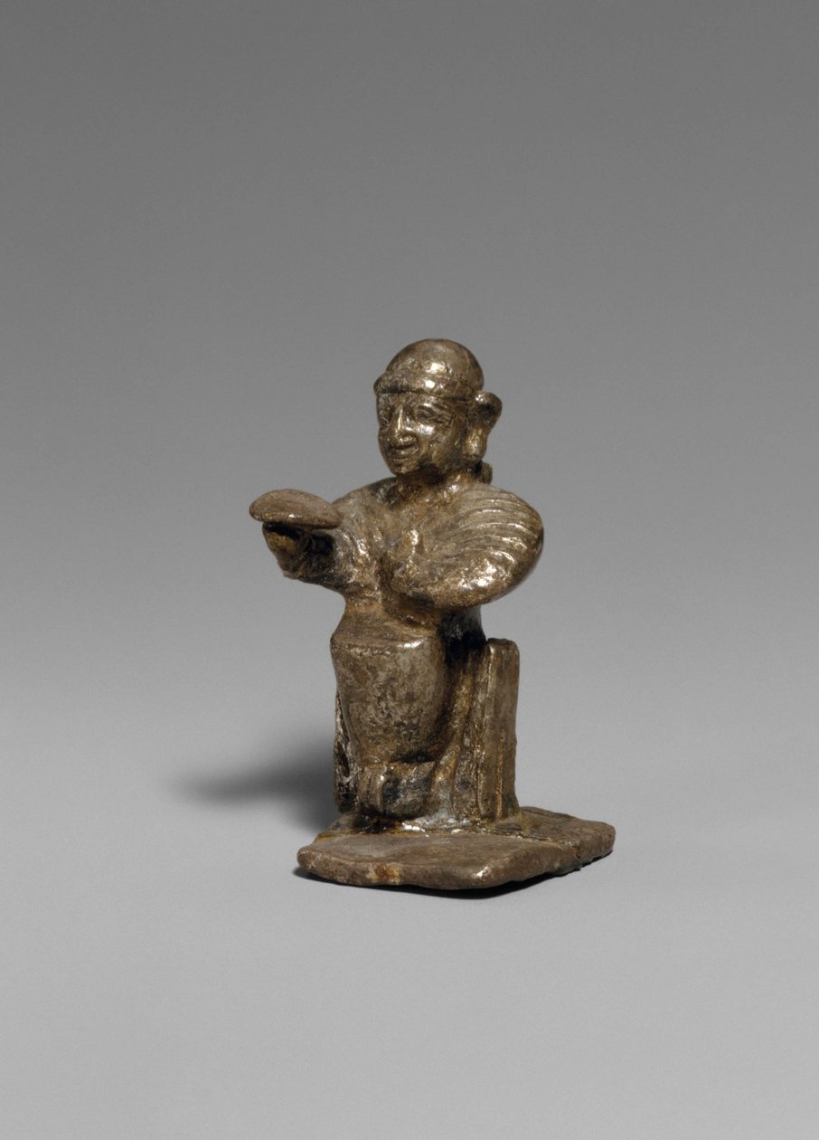 Zittende vrouw, ca. 1300 v.Chr. (zilver) door Hittite