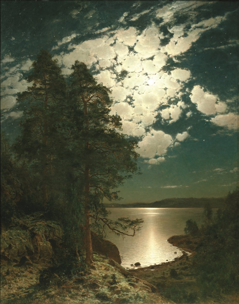 Moonlit Night door Hjalmar Munsterhjelm