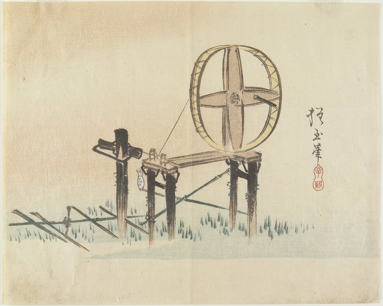 (Spinnewiel), ca. 1830 door Hogyoku