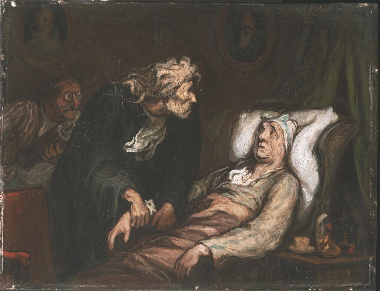 De ingebeelde zieke door Honoré Daumier