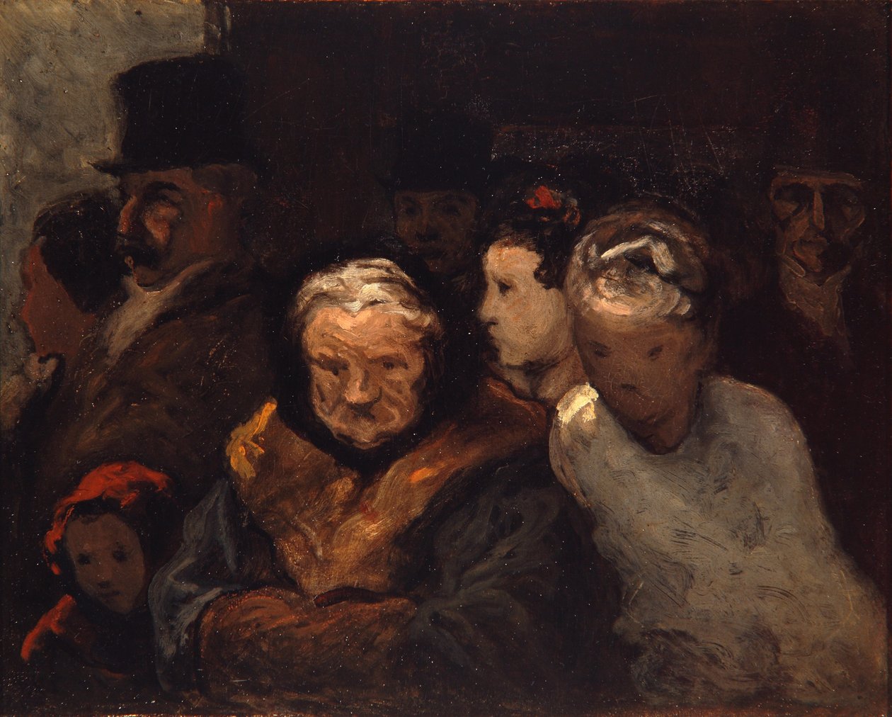 Vertrek uit het Theater, c.1865 door Honoré Daumier