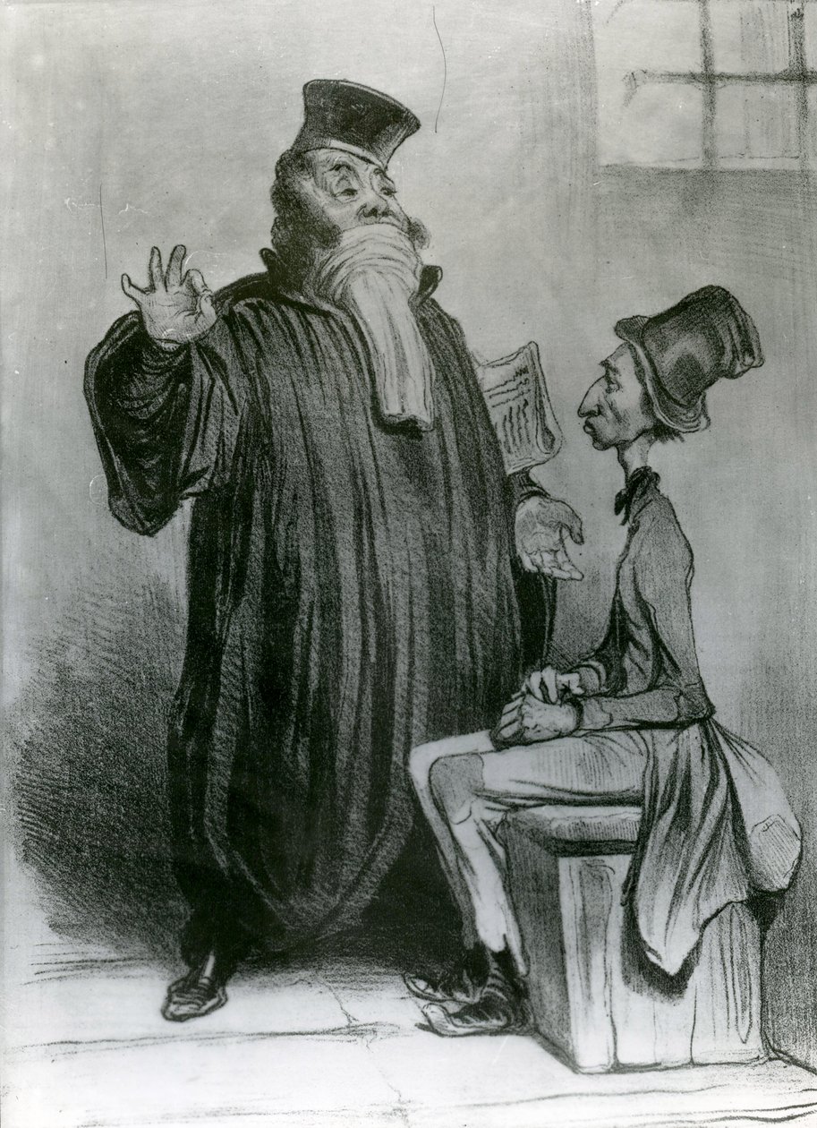 Robert-Macaire Avocat, 1836 door Honoré Daumier