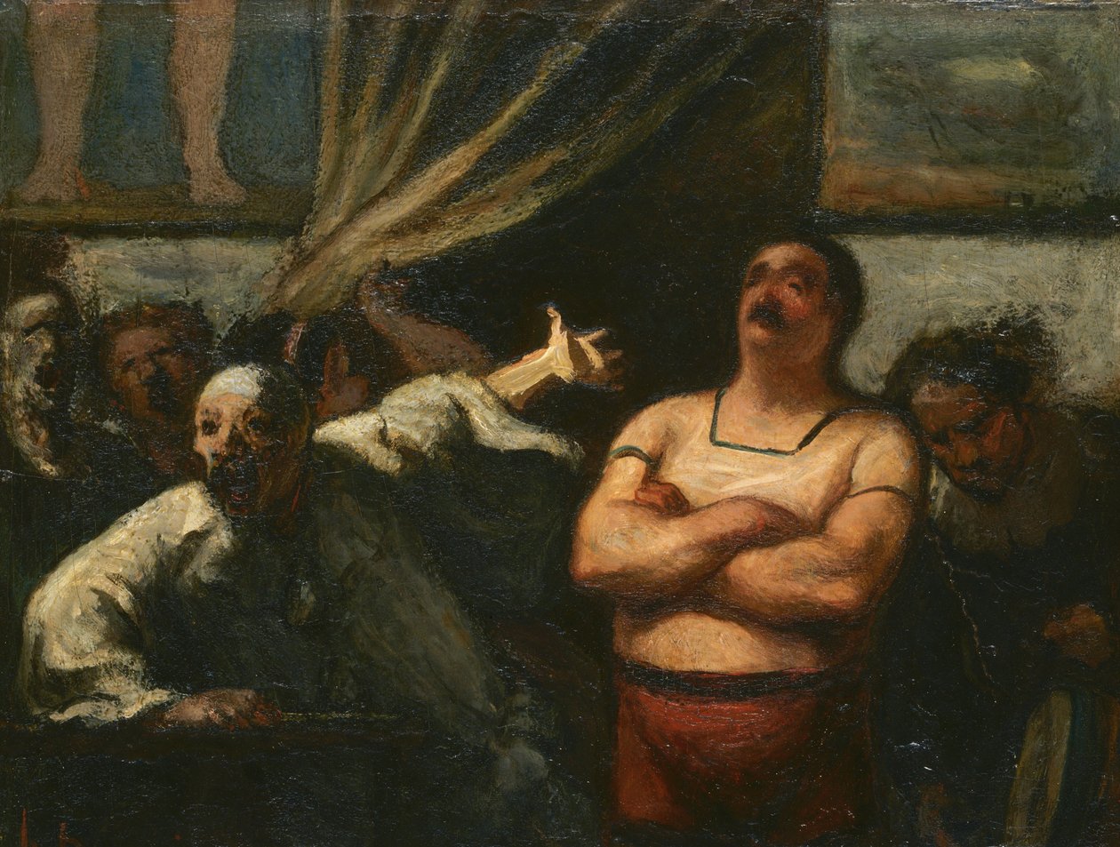 De sterke man door Honoré Daumier