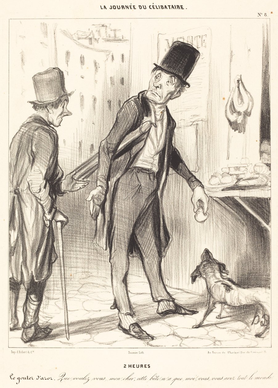 2 uur door Honoré Daumier