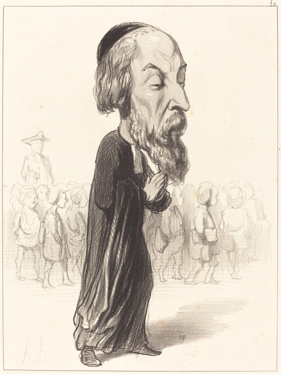 A. Fréd. Pierre graaf van Falloux door Honoré Daumier