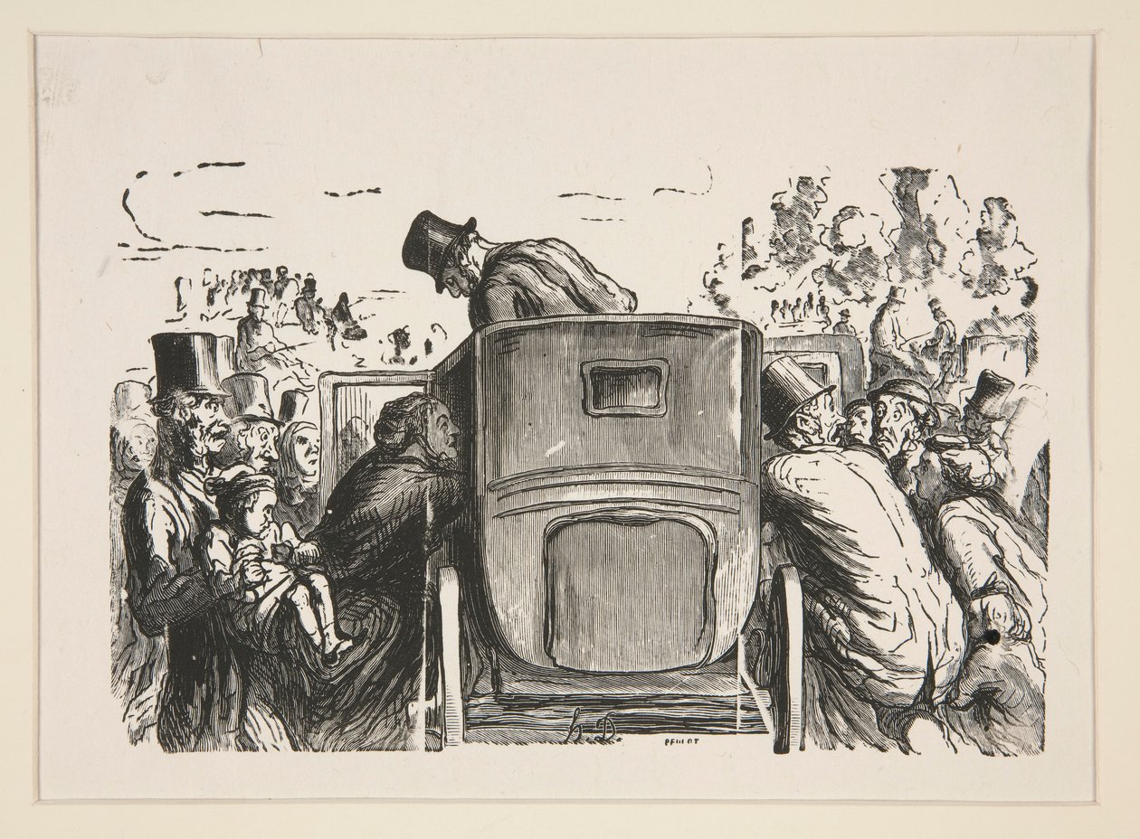 A l door Honoré Daumier