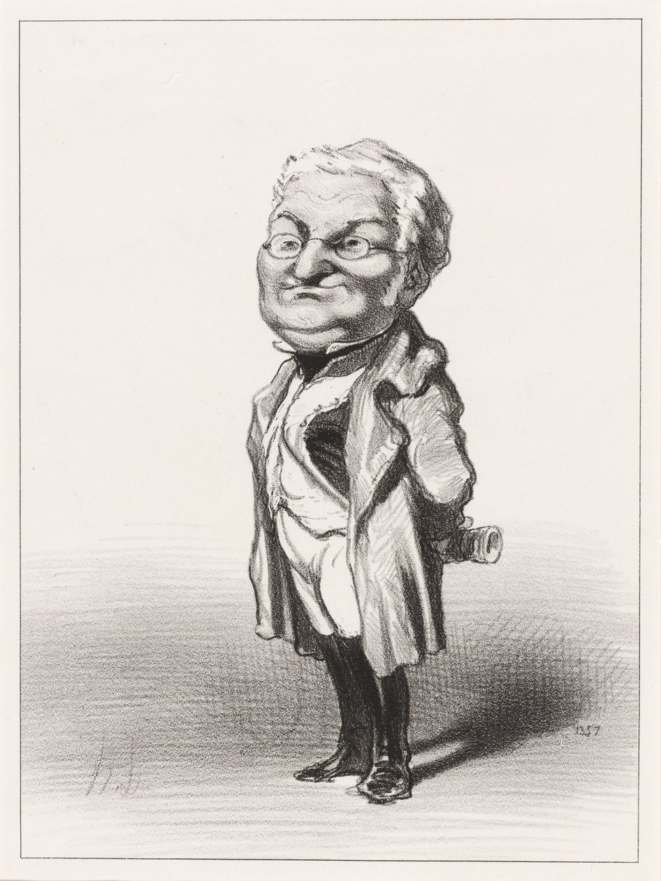 Adolphe Thiers door Honoré Daumier