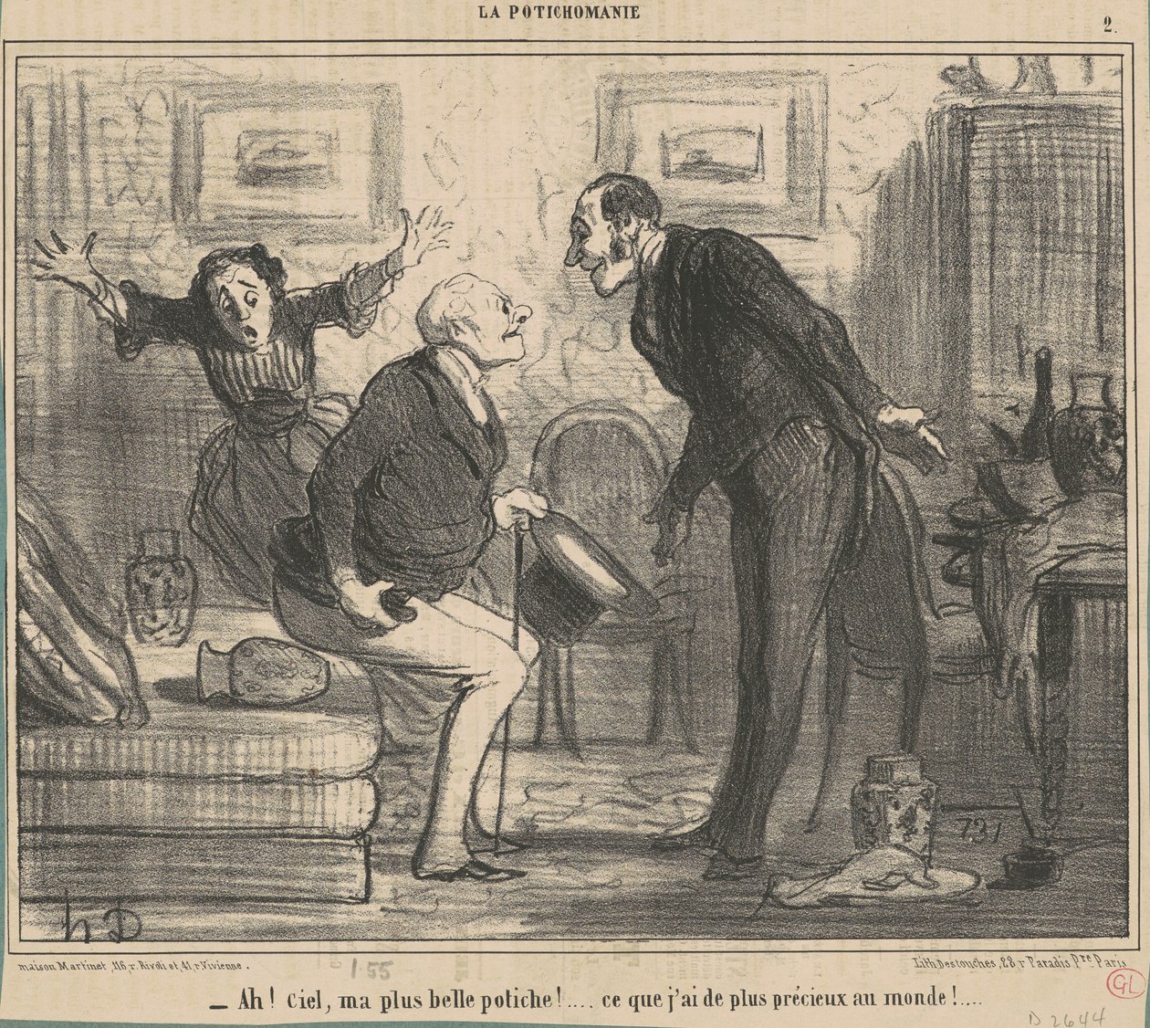 Ah! Hemel, mijn mooiste vaas! ... door Honoré Daumier
