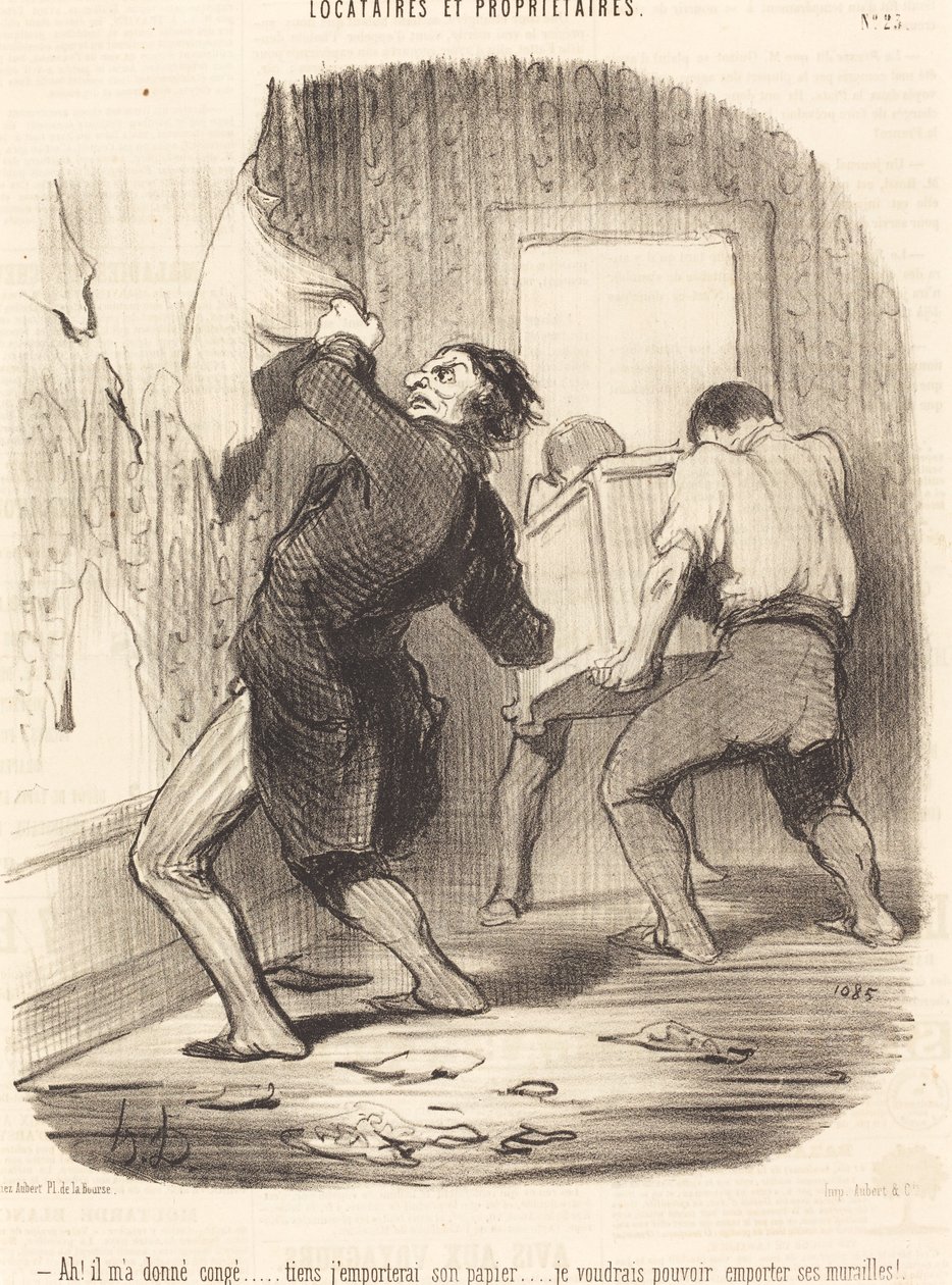 Ah! hij heeft me ontslagen... door Honoré Daumier