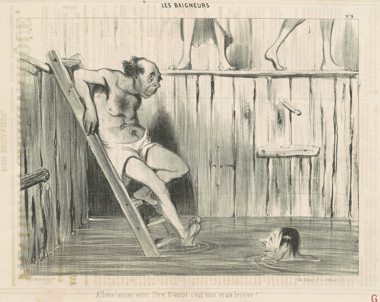 Allons lancez vous père goutot... door Honoré Daumier