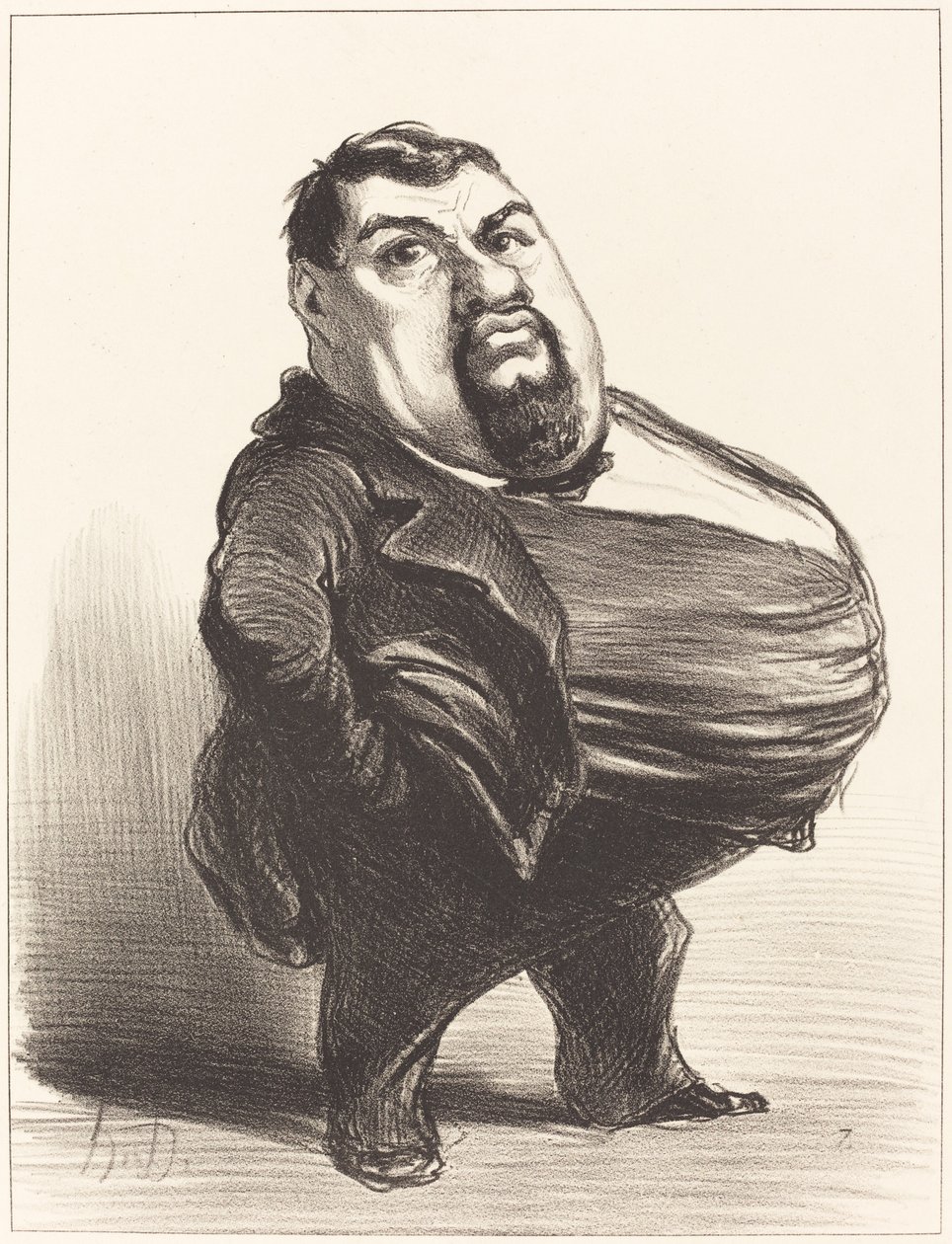 Antony Thouret door Honoré Daumier
