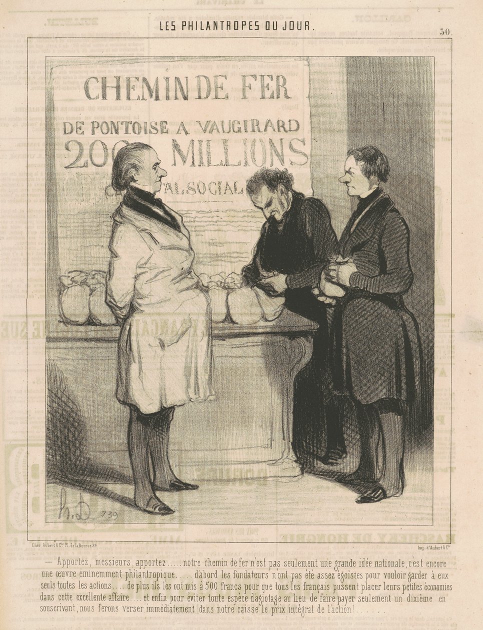 Breng, heren, breng ... door Honoré Daumier
