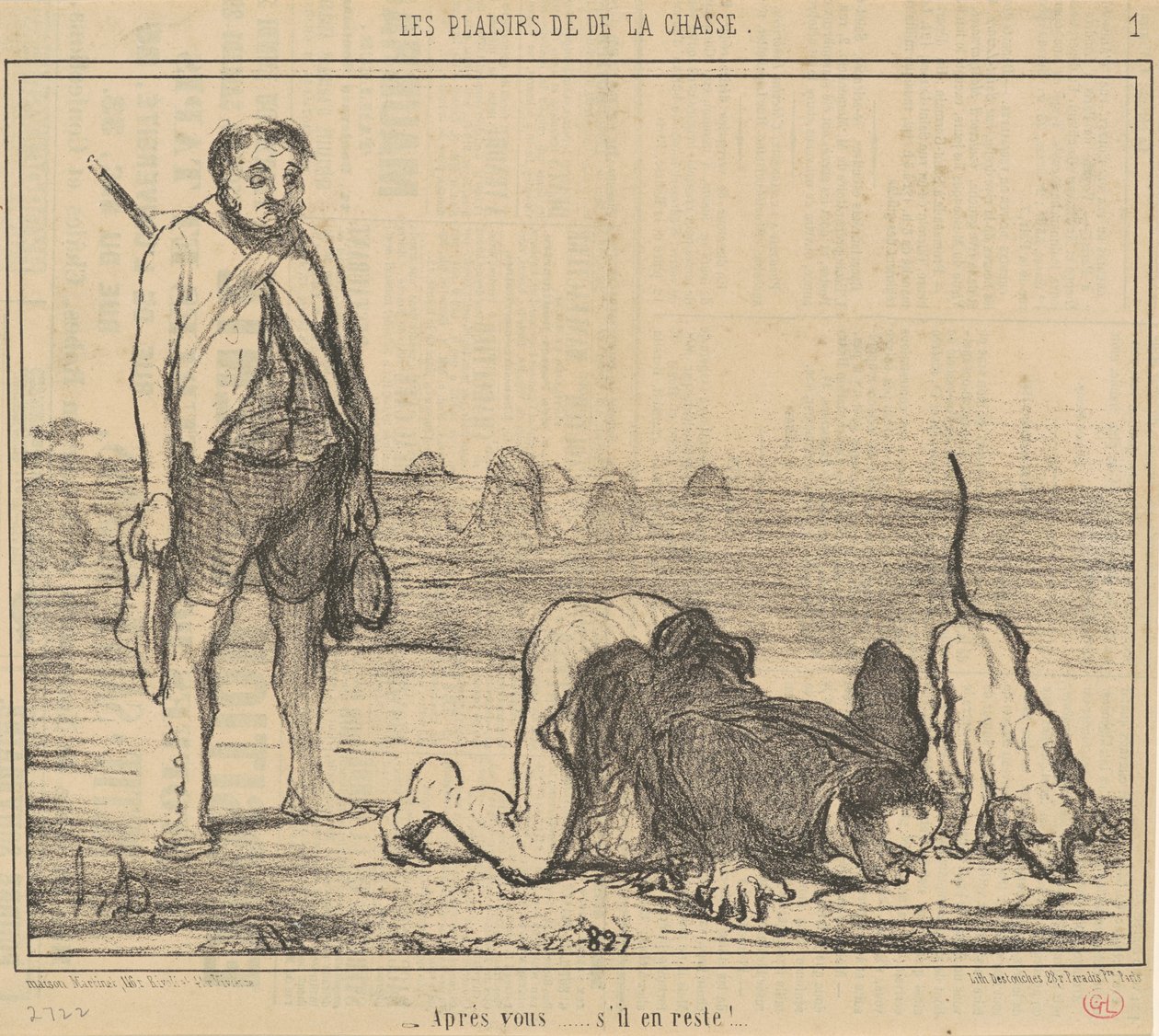 Na u ... als er nog over is! ... door Honoré Daumier