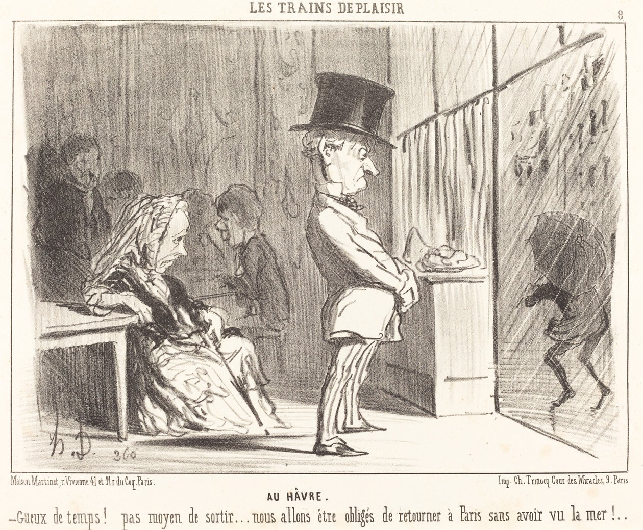 In Le Havre door Honoré Daumier