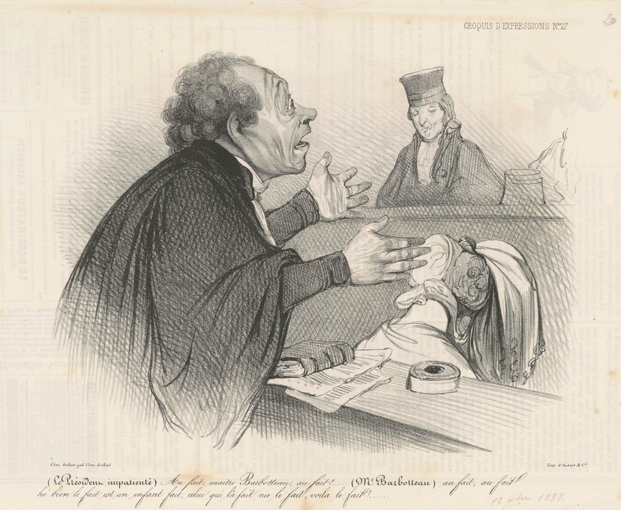 Au fait, maitre Barbotteau... door Honoré Daumier