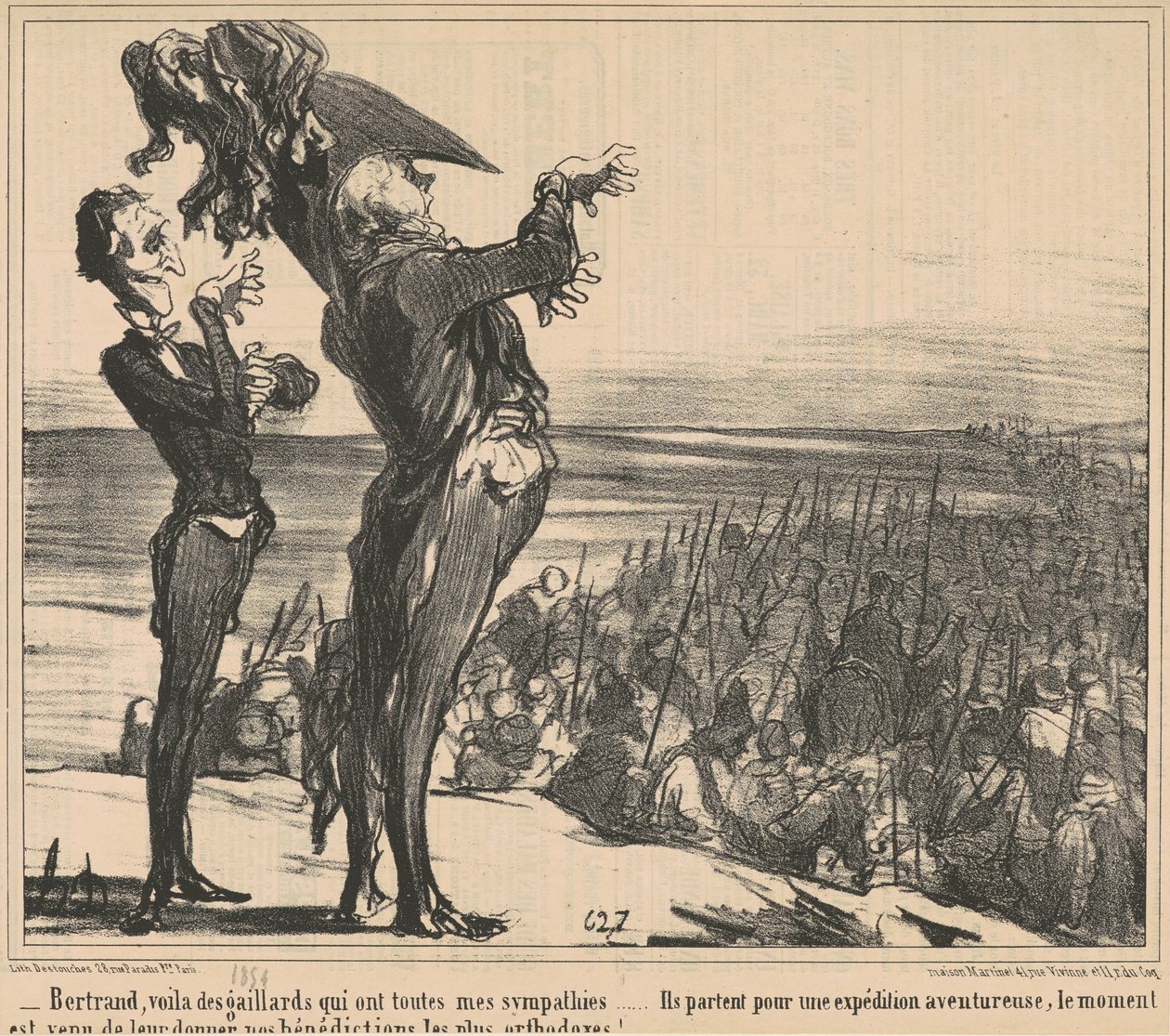 Bertrand, kijk naar die kerels door Honoré Daumier