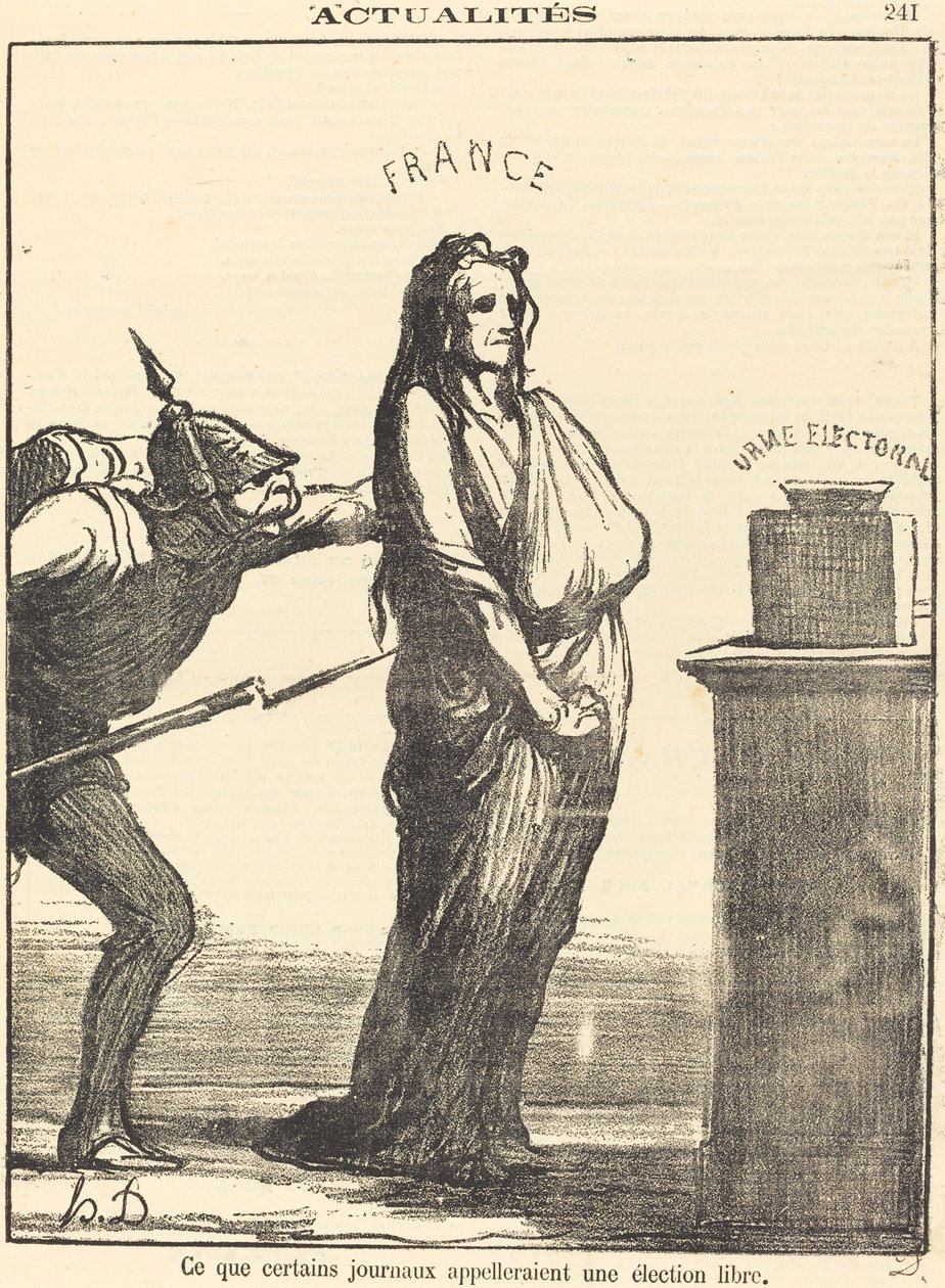 Wat sommige kranten zouden noemen... door Honoré Daumier