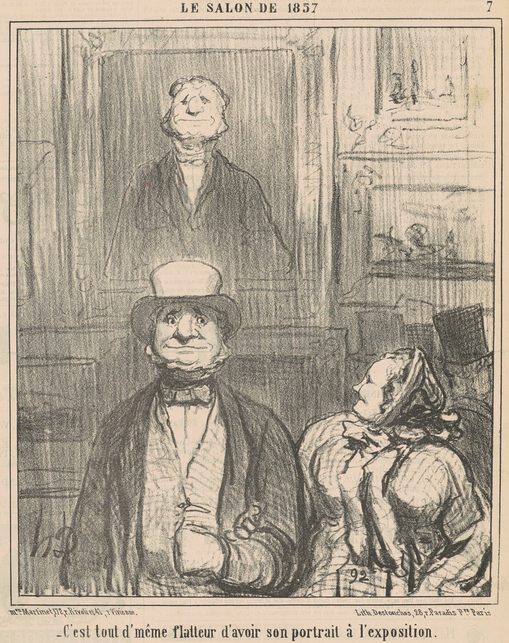 Het is toch vleiend om te hebben ... door Honoré Daumier