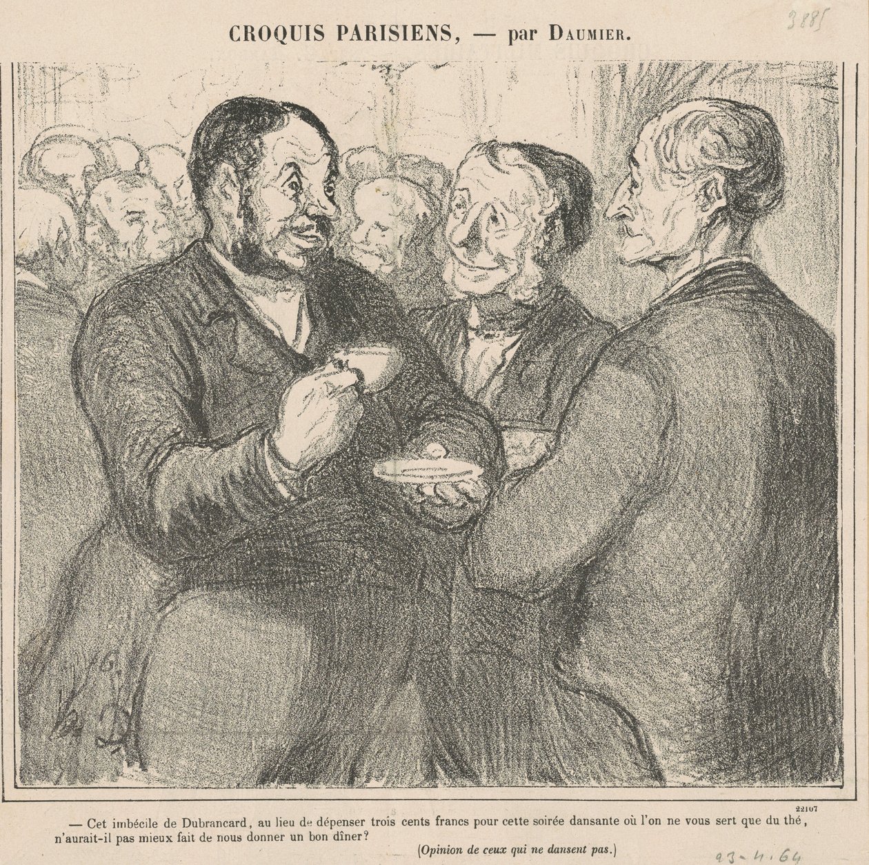 Die idioot van Dubrancart... door Honoré Daumier