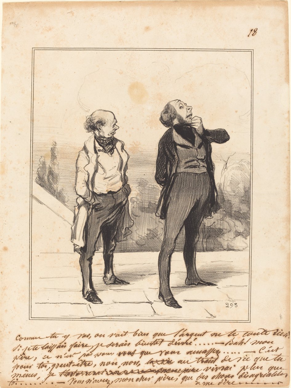 Zoals je gaat... door Honoré Daumier