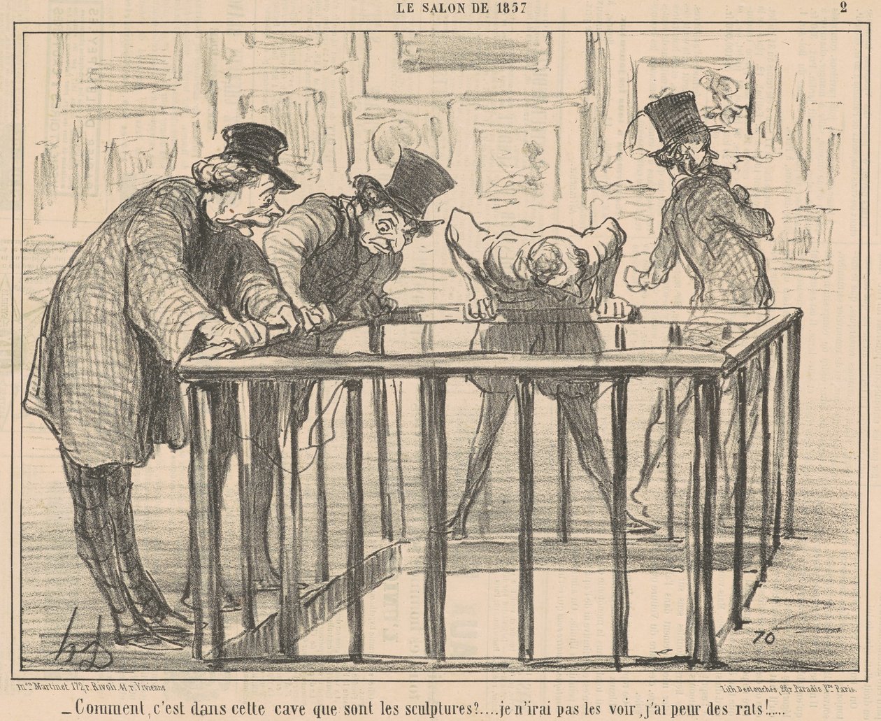 Hoezo, is het in deze kelder dat door Honoré Daumier