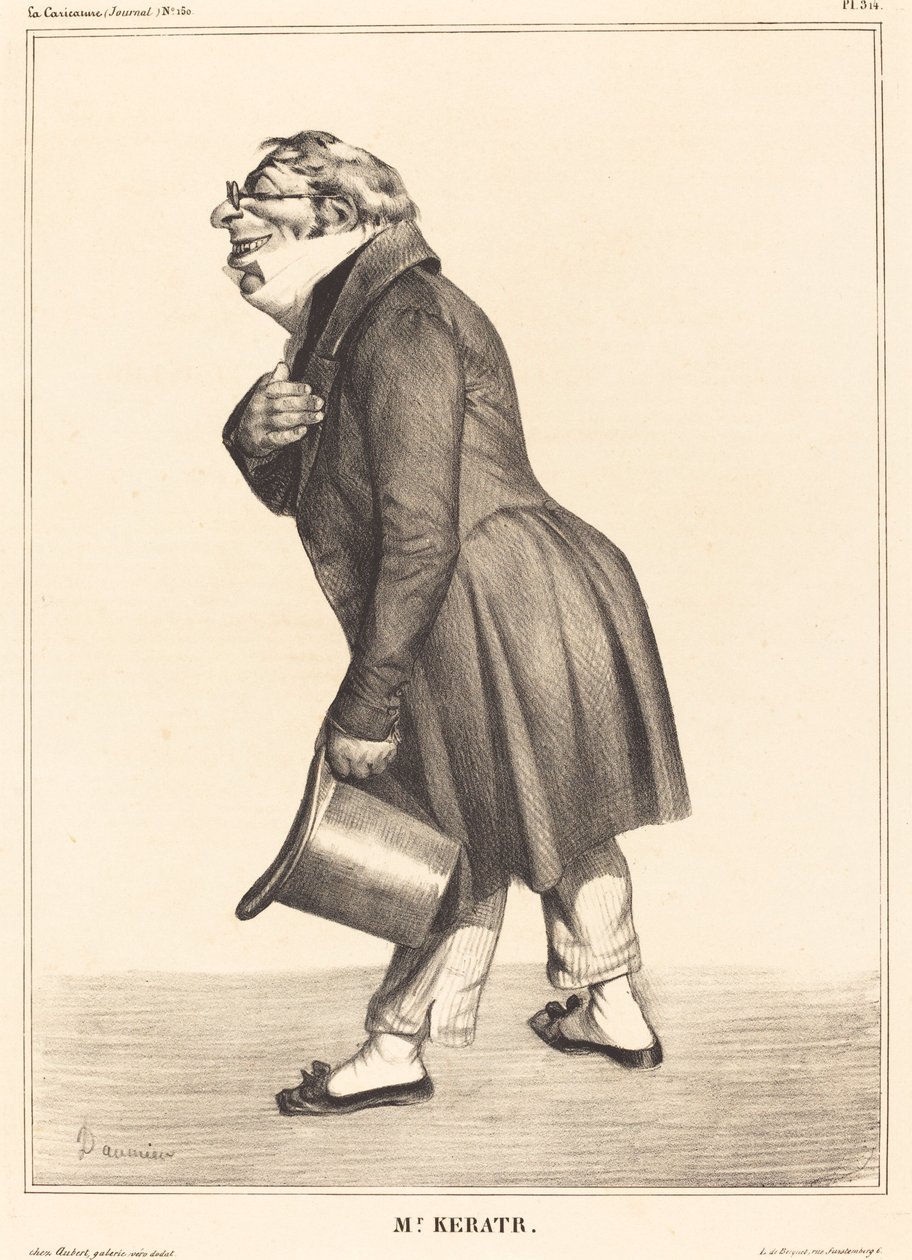 Graaf de Kératry door Honoré Daumier